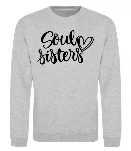 Свитшот Soul sisters Серый меланж фото