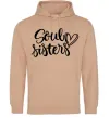 Женская толстовка (худи) Soul sisters Песочный фото