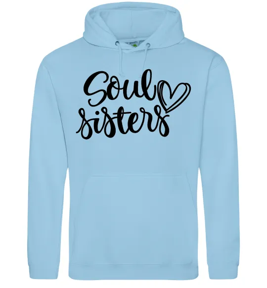 Жіноча толстовка (худі) Soul sisters Блакитний фото