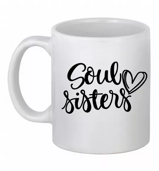 Чашка керамічна Soul sisters Білий фото