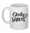 Чашка керамічна Soul sisters Білий фото