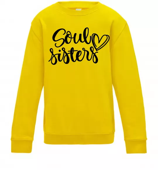 Дитячий світшот Soul sisters Сонячно жовтий фото