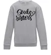 Дитячий світшот Soul sisters Сірий меланж фото