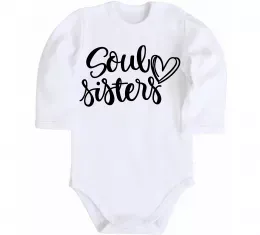 Детский боди Soul sisters Белый фото