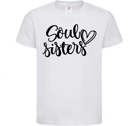 Детская футболка Soul sisters Белый фото