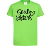 Детская футболка Soul sisters Лаймовый фото
