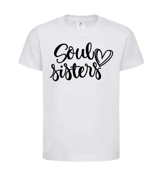 Детская футболка Soul sisters Белый фото
