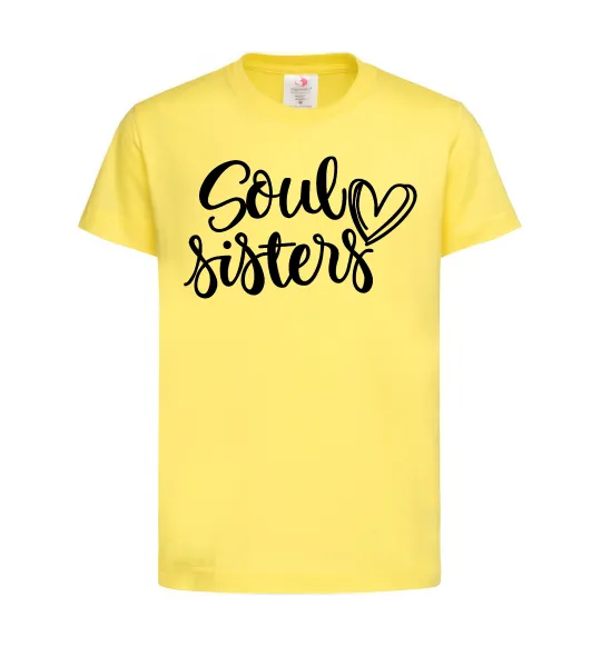 Детская футболка Soul sisters Лимонный фото