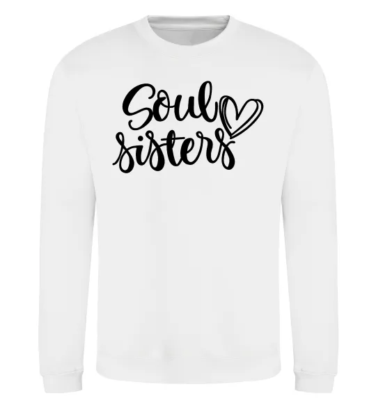 Світшот Soul sisters Білий фото
