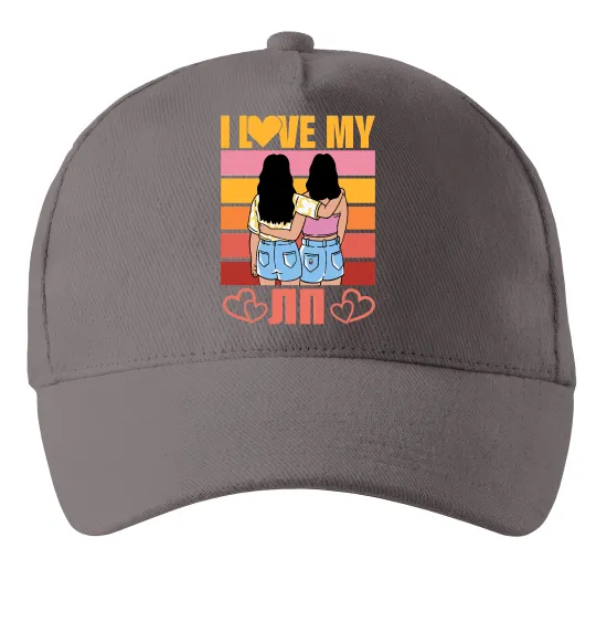 Кепка I love my ЛП Серый фото