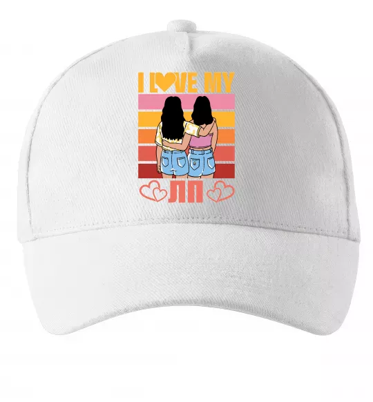 Кепка I love my ЛП Белый фото