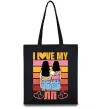 Еко-сумка I love my ЛП Чорний фото