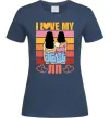 Женская футболка I love my ЛП Темно-синий Женская футболка I love my ЛП Темно-синий фото