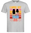 Мужская футболка I love my ЛП Серый фото