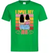 Мужская футболка I love my ЛП Зеленый фото