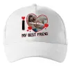 Кепка I love my best friend Белый Кепка I love my best friend Белый фото