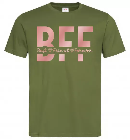 Мужская футболка BFF Оливковый фото