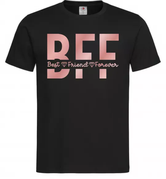 Мужская футболка BFF Черный фото