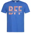 Мужская футболка BFF Ярко-синий фото