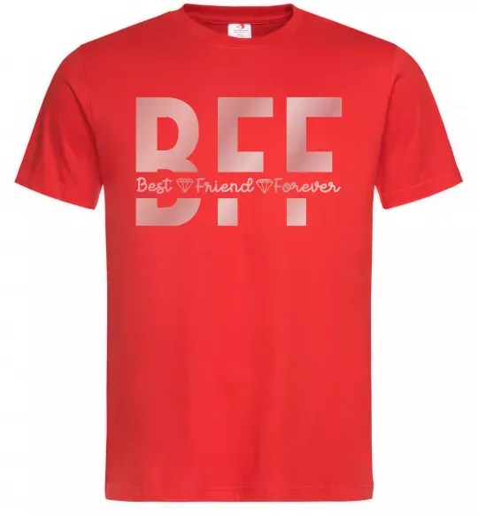 Мужская футболка BFF Красный фото