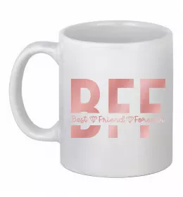 Чашка керамічна BFF Білий фото