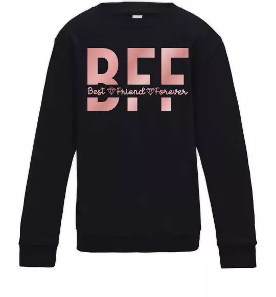 Дитячий світшот BFF Чорний фото