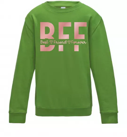 Дитячий світшот BFF Лаймовий фото