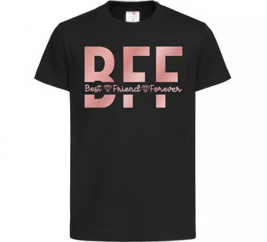 Детская футболка BFF Черный фото