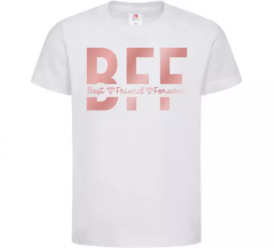 Детская футболка BFF Белый фото