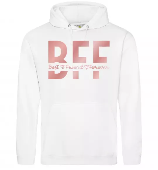 Женская толстовка (худи) BFF Белый фото