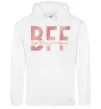 Женская толстовка (худи) BFF Белый фото