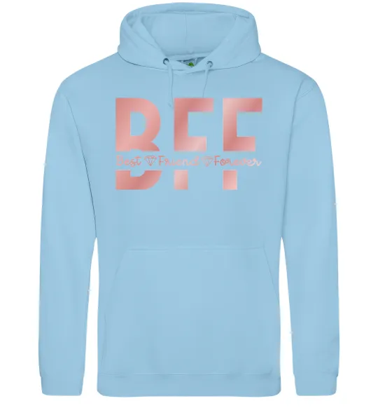 Женская толстовка (худи) BFF Голубой фото