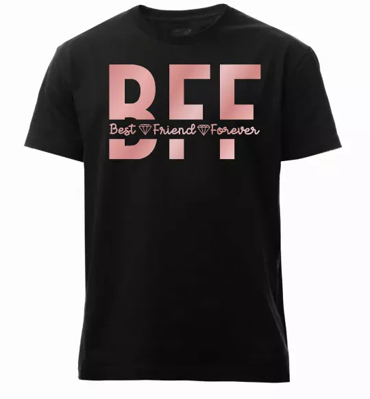 Чоловіча преміум футболка BFF Чорний фото