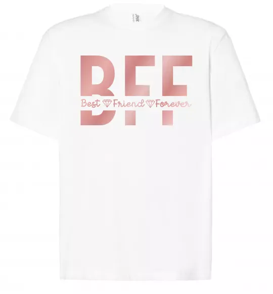 Футболка Оверсайз BFF Белый фото