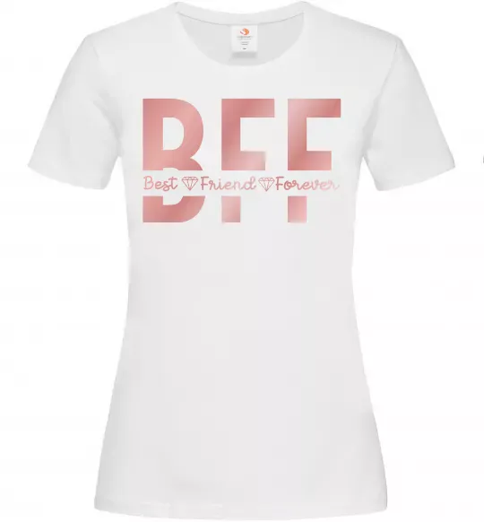 Жіноча футболка BFF Білий фото
