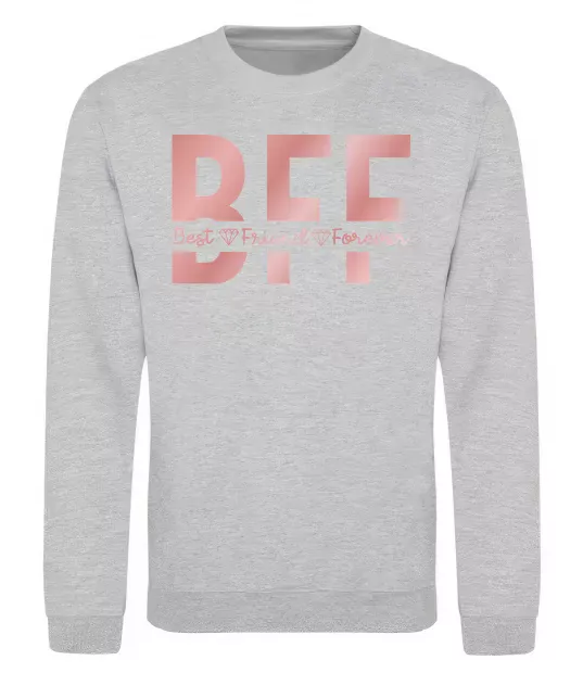 Світшот BFF Сірий меланж фото