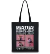 Эко-сумка Besties індивідуальний колаж Черный фото