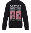Детский Свитшот Besties індивідуальний колаж Черный фото