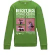 Детский Свитшот Besties індивідуальний колаж Лаймовый фото