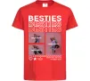 Детская футболка Besties індивідуальний колаж Красный фото