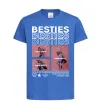 Детская футболка Besties індивідуальний колаж Ярко-синий фото