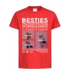 Детская футболка Besties індивідуальний колаж Красный фото