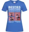 Женская футболка Besties індивідуальний колаж Ярко-синий Женская футболка Besties індивідуальний колаж Ярко-синий фото