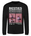 Свитшот Besties індивідуальний колаж Черный фото