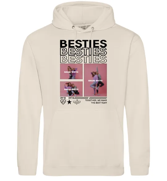 Женская толстовка (худи) Besties індивідуальний колаж Таш фото