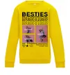 Детский Свитшот Besties індивідуальний колаж Солнечно желтый фото