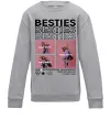 Детский Свитшот Besties індивідуальний колаж Серый меланж фото