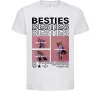 Детская футболка Besties індивідуальний колаж Белый фото