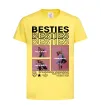 Детская футболка Besties індивідуальний колаж Лимонный фото