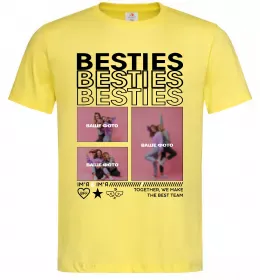 Мужская футболка Besties індивідуальний колаж Лимонный фото